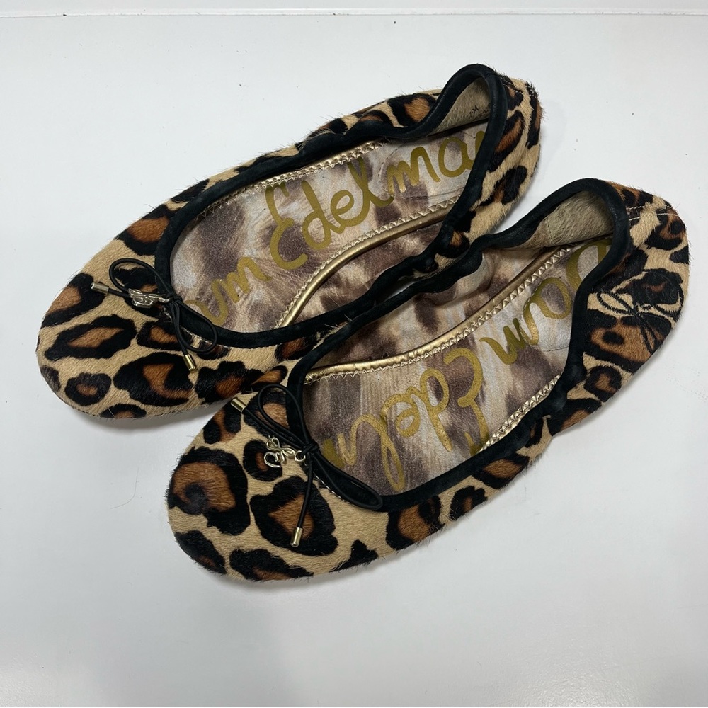 Sam Edelman leopard print Felicia flats size 7